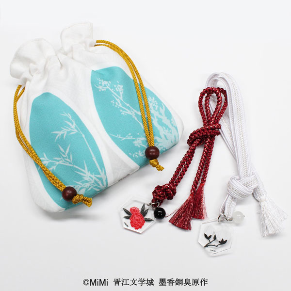 大河幻想ラジオドラマ「魔道祖師」 ペア京組紐かざり・巾着セット 魏無羨(赤)＆藍忘機(白)