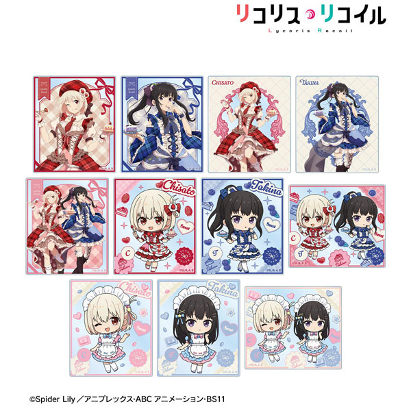 「リコリス・リコイル」 描き下ろし＆ちびキャラ スイーツ衣装/メルヘンメイドver. トレーディングアクリルカード BOX[アルマビアンカ]《０６月予約》