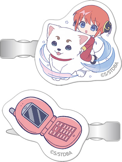 銀魂 前髪クリップ ぱすてるぽっぷ 神楽＆定春[ムービック]《発売済・在庫品》
