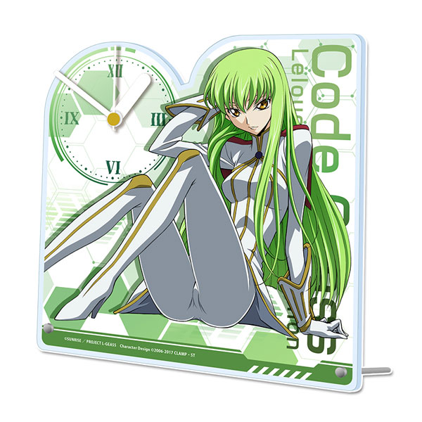 コードギアス 反逆のルルーシュ アクリル置時計 C.C.[シーズナルプランツ]《０６月予約》