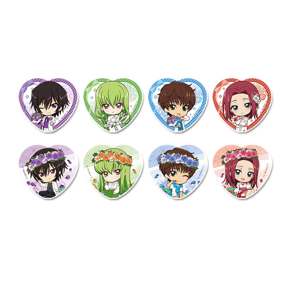 コードギアス 反逆のルルーシュ ぷちちょこトレーディングハート型缶バッジ Flower Collection 8個入りBOX[シーズナルプランツ]《０６月予約》