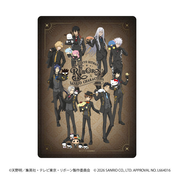 キャラクリアケース「家庭教師ヒットマンREBORN！×SANRIO CHARACTERS」10/集合デザイン(コラボイラスト)[A3]《０５月予約》