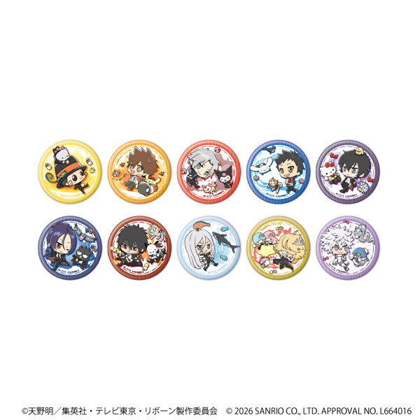 缶バッジ「家庭教師ヒットマンREBORN！×SANRIO CHARACTERS」07/コラボイラスト 10個入りBOX[A3]《０５月予約》
