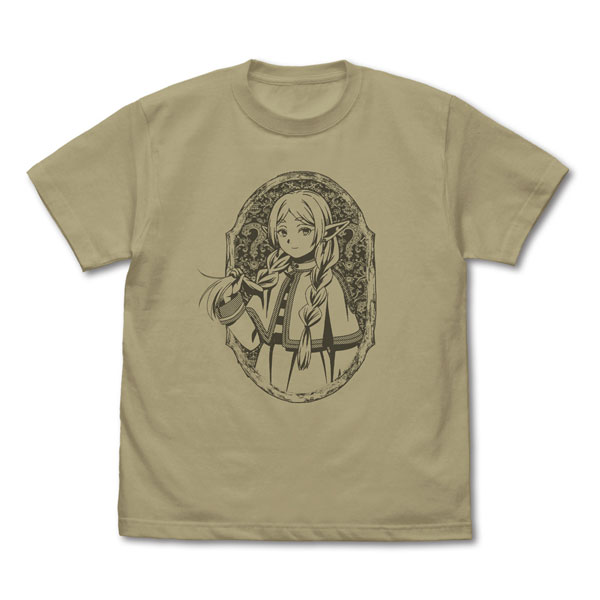 葬送のフリーレン 三つ編みのフリーレン Tシャツ/SAND KHAKI-XL[コスパ]《０６月予約》