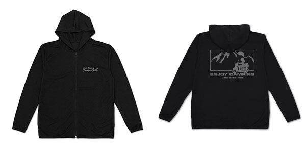 『ゆるキャン△ SEASON3』 シルエットバイク志摩リン 薄手ドライパーカー/BLACK-M[コスパ]《０６月予約》