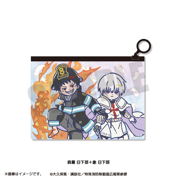 TVアニメ『炎炎ノ消防隊 参ノ章』 れとぽぷ オーロラポーチ 森羅日下部+象日下部[プレイフルマインドカンパニー]《０５月予約》