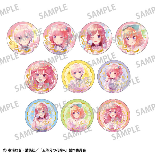 五等分の花嫁* トレーディング箔押し缶バッジ メイクアップ カミアニTOUCH 10個入りBOX