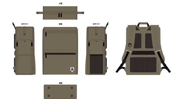 ガールズ＆パンツァー 最終章 バックパック TYPE：サンダース大付属[AnotherAngle]【送料無料】《１０月予約》