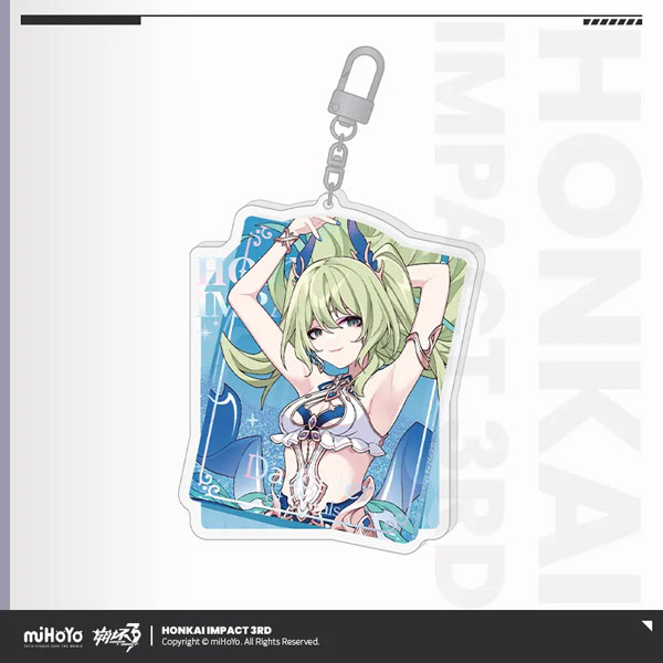 崩壊3rd 時紡新裳シリーズ グリッターアクリルストラップ メビウス ブルーコーラル[miHoYo]《１０月仮予約》