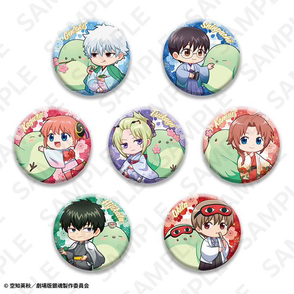 新劇場版 銀魂 -吉原大炎上- トレーディング描き起こし缶バッジセット(AJ2026) 7個入りBOX