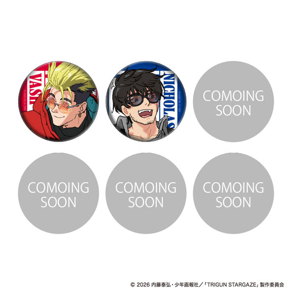 TRIGUN STARGAZE キャラバッジコレクション 6個入りBOX[ムービック]《０５月予約》