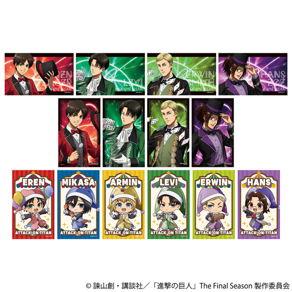 進撃の巨人 トレーディングホロクリアカード 7パック入りBOX