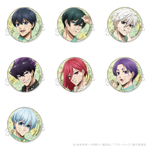 ブルーロック LEMON トレーディング箔押し缶バッジ 7個入りBOX