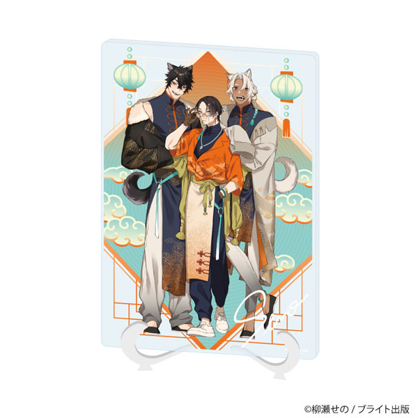 アクリルアートボード(A5サイズ)「ダブルドッグバディ」01/ザジ＆セト＆ユアン(描き下ろしイラスト)[A3]《０６月予約》