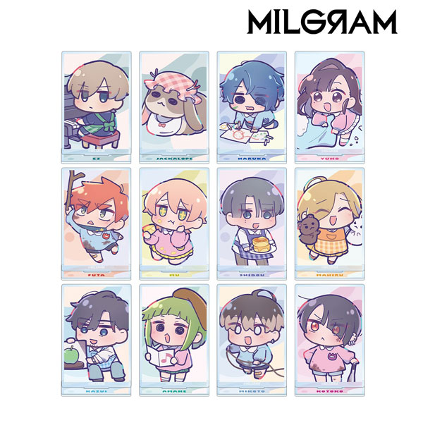 MILGRAM -ミルグラム- 描き下ろし ミニグラム 幼稚園ver. トレーディングアクリルスタンド 12個入りBOX[アルマビアンカ]《在庫切れ》
