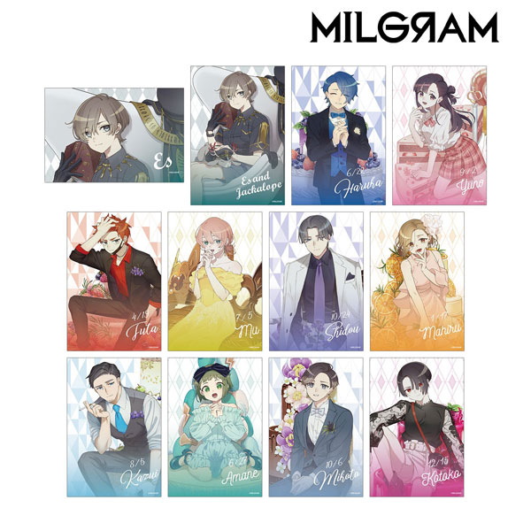 MILGRAM -ミルグラム- 描き下ろし バースデーver.＆休息中ver. トレーディングクリアカード 12個入りBOX[アルマビアンカ]《在庫切れ》