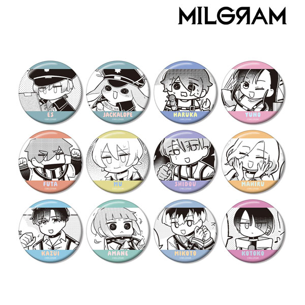 MILGRAM -ミルグラム- トレーディング ミニグラム コマ缶バッジ 12個入りBOX[アルマビアンカ]《在庫切れ》