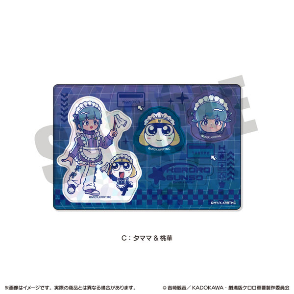アニメ『ケロロ軍曹』 にゅ～とろ ホログラムステッカーシート C タママ＆桃華[MENEGI]《０５月予約》