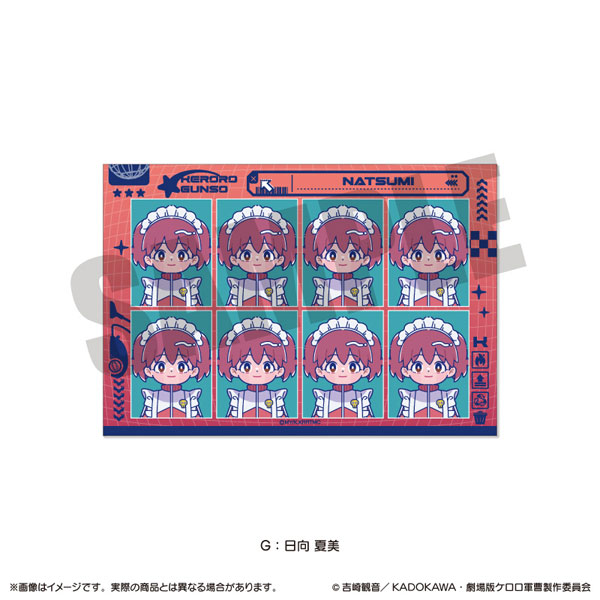 アニメ『ケロロ軍曹』 にゅ～とろ 証明写真風ステッカー G 日向夏美[MENEGI]《０５月予約》