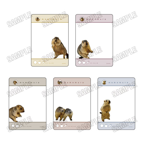 マーモットカフェ「マーモット村」 SNS風クリアカードコレクション 5個入りBOX