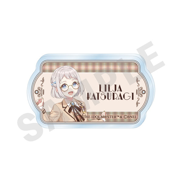 「学園アイドルマスター」 ネームバッジ めがね×ラテコーデver. (葛城リーリヤ)[coly]《０６月予約》