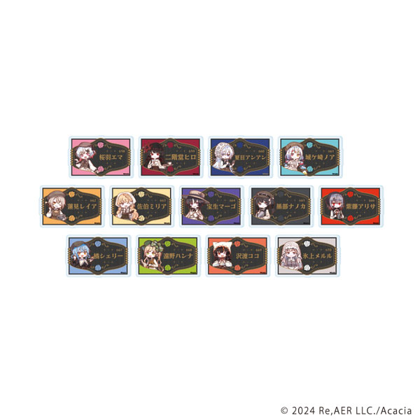 魔法少女ノ魔女裁判　クラウドファンディングリターン品　特典SS アクリルプレート アクリルプレートバッジ「魔法少女ノ魔女裁判」01/カフェ店員ver