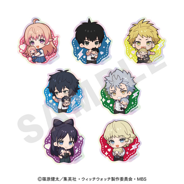 TVアニメ『ウィッチウォッチ』 だっこシリーズ トレーディングオーロラステッカー 7個入りセット