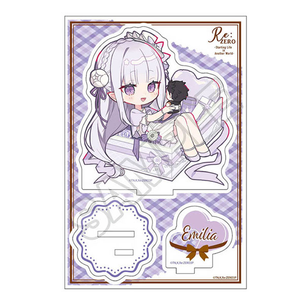 リゼロ　ギフトボックス　エミリア リゼロ ギフトボックス 特典 エミリア アクリルキーチェーン アクキー