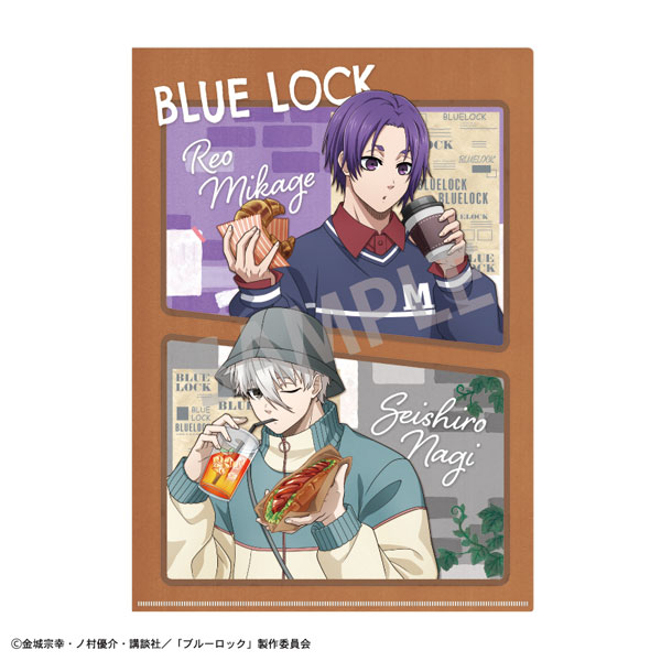 ブルーロック A4シングルクリアファイル 凪誠士郎＆御影玲王 焼きたてパンとテイクアウトドリンク[カミオジャパン]《０６月予約》