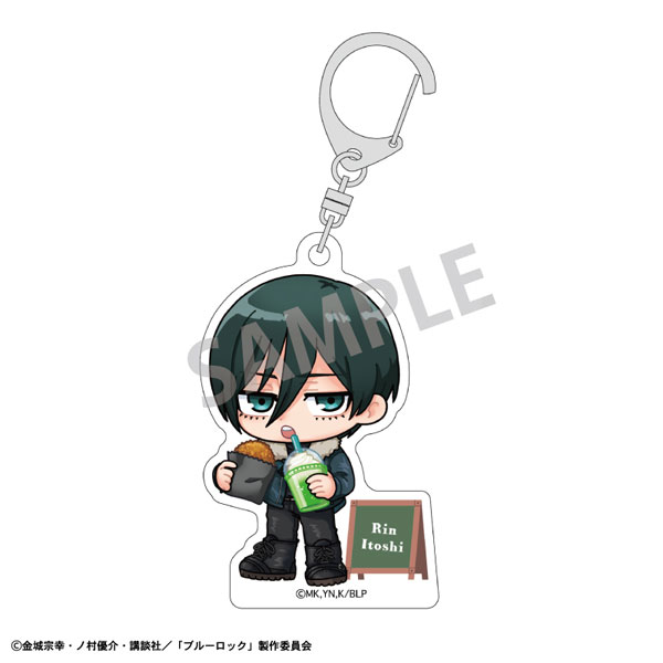 ブルーロック アクリルキーホルダー 糸師凛 焼きたてパンとテイクアウトドリンク 描き起こし[カミオジャパン]《０６月予約》
