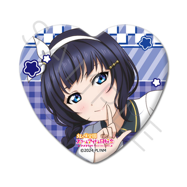 ラブライブ！虹ヶ咲学園スクールアイドル同好会』 ハート型缶バッジ D