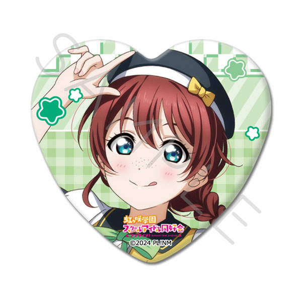 ラブライブ！虹ヶ咲学園スクールアイドル同好会』 ハート型缶バッジ H