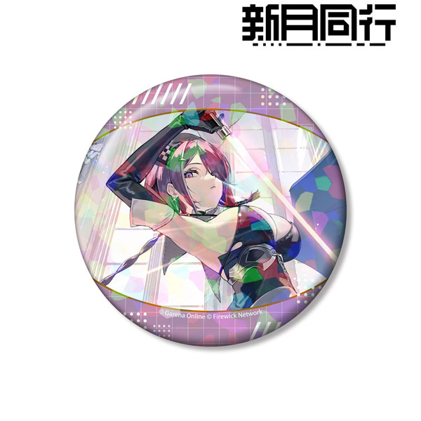 新月同行 レイン 75mmホログラム缶バッジ[アルマビアンカ]《０６月予約》