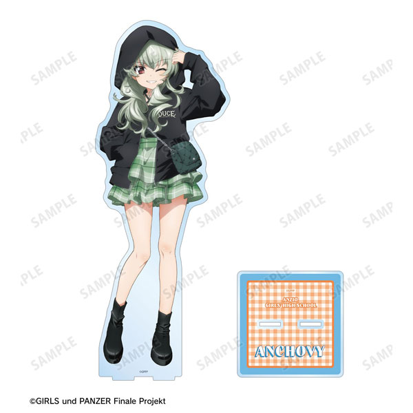 ガールズ＆パンツァー 最終章 描き下ろし アンチョビ デート私服ver. 特大アクリルスタンド[アルマビアンカ]《０７月予約》