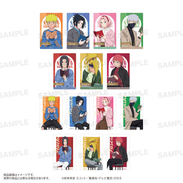 NARUTO-ナルト- 疾風伝」トレーディングクリアシート(読書ver.) 14個
