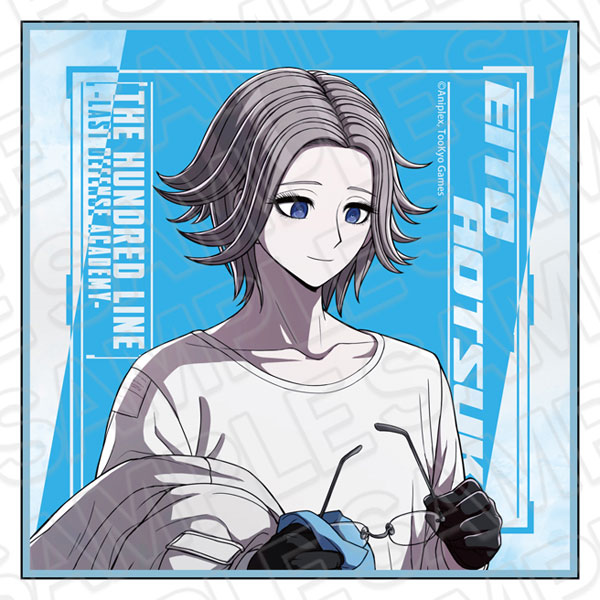 HUNDRED LINE　カンバッジ　蒼月衛人　朝支度ver. HUNDRED LINE -最終防衛学園- ミニタオル 蒼月衛人 朝支度 ver