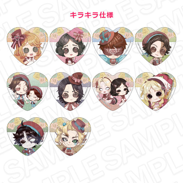 Identity V ハート型カンバッジ(ランダム) A Heartfelt Gift デフォルメ ver. 10個入りBOX