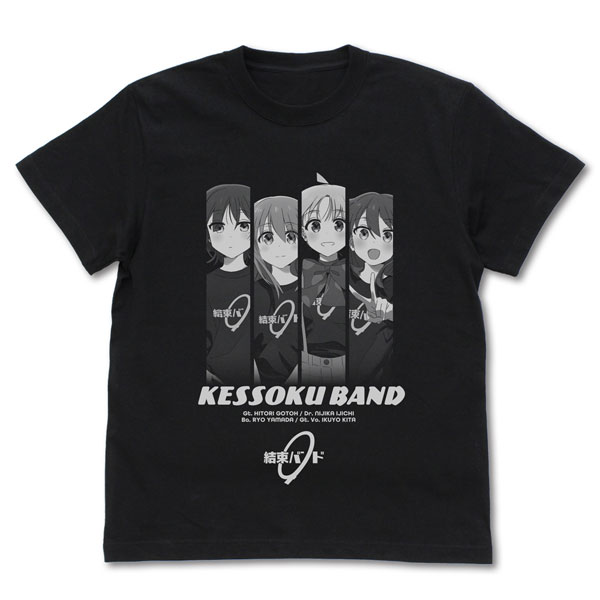 アニメ「ぼっち・ざ・ろっく！」 結束バンドメンバー Tシャツ/BLACK-M
