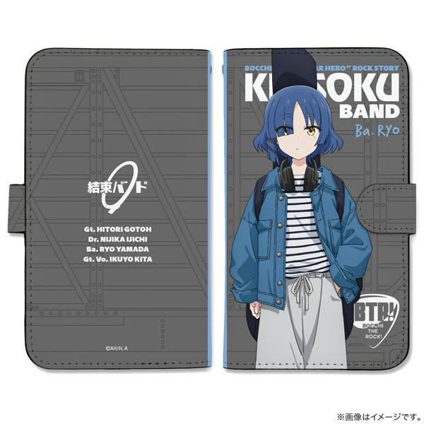 アニメ「ぼっち・ざ・ろっく！」 山田リョウ 手帳型スマホケースL