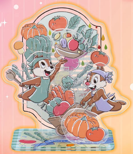 ジグソーパズル アクスタポップ チップ＆デール/ベジタブル 34ピース (SP-059)[ビバリー]《０６月予約》