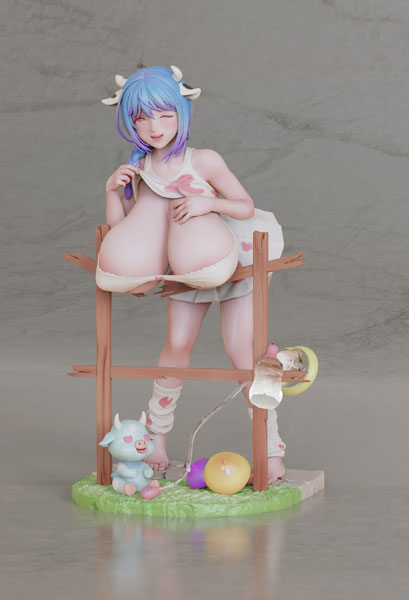 牛に餌をやる 1/6 塗装完成品フィギュア