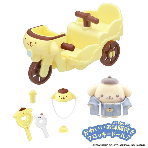 ぷちとも Sanrio characters ポムポムプリンのじてんしゃ[バンダイ