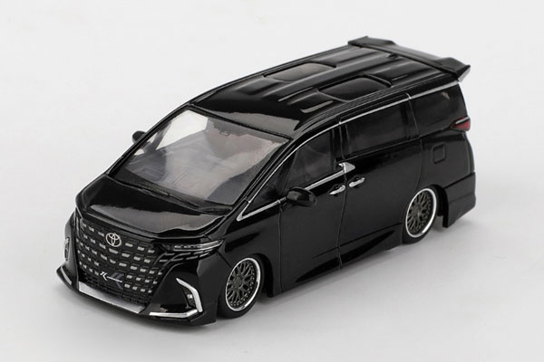 1/64 Toyota アルファード 40 KUHL ブラック(右ハンドル)[MINI GT]《０４月予約》
