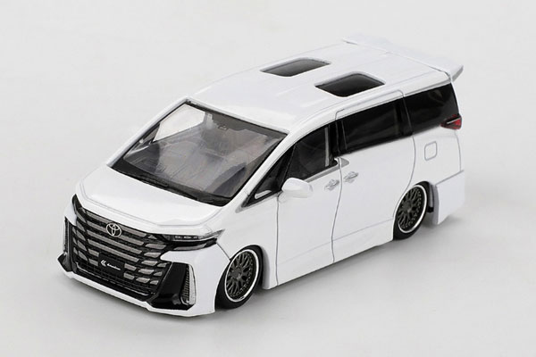 トヨタ 40ヴェルファイア ゆーき 1/64 Toyota ヴェルファイア 40 KUHL ホワイト(左ハンドル)[MINI GT