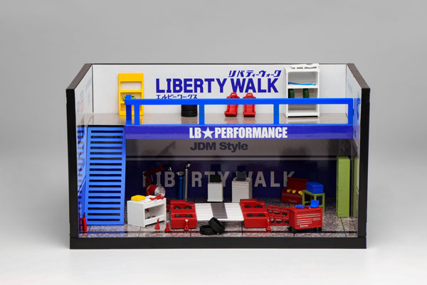 1/64 LB Theme Garage ブルー[MOTORHELIX]《発売済・在庫品》