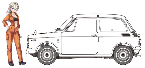 1/24 ホンダ N360S (N II) “ルーシーマクドネル” w/フィギュア プラモデル[ハセガワ]《０６月予約》