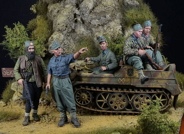 1/35 ハイデローゼ作戦 武装SS山岳部隊(プリンツ＆ハンジャール師団)＆チェトニク構成員 T社用5体入[D-Day Miniatures Studio]【送料無料】《０５月仮予約》