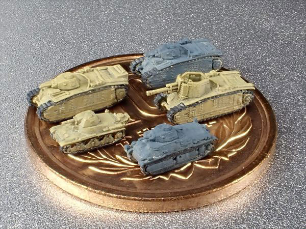 1/700 ドイツ軍鹵獲車両F1セット レジンキット[ファイヤースターター]《０４月予約》