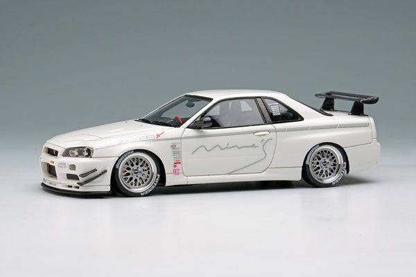 1/43 マインズ スカイライン GT-R (BNR34) V-spec N1 (BBSホイール) Time Attack in USA[メイクアップ]【送料無料】《０７月予約》