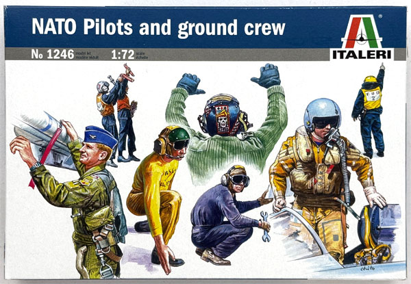 【中古】(本体B+/箱B)1/72 NATO パイロット ＆ グランドクルー プラモデル[イタレリ]《発売済・在庫品》